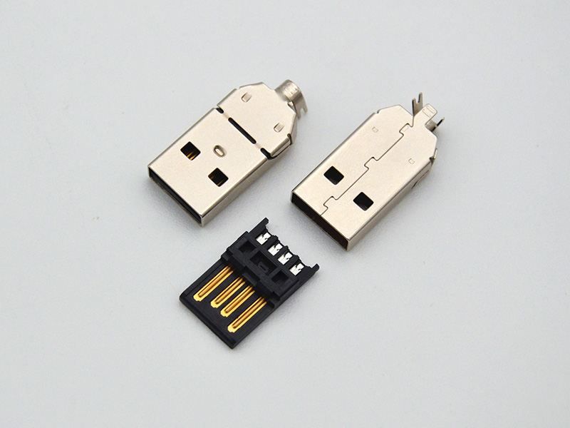 USB 2.0AM 两件式 L=25.00MM